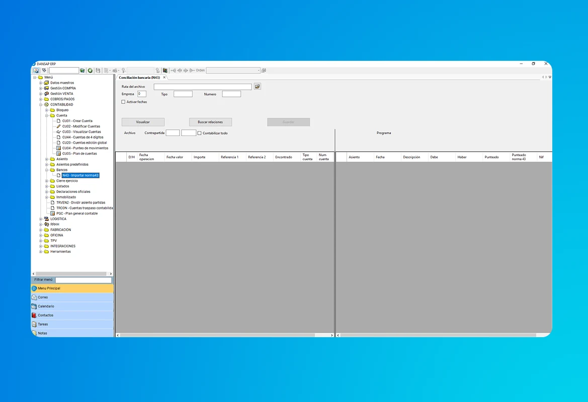 programa contabilidad conciliación bancaria
